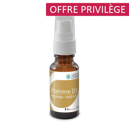 Vitamine D3 végétale 1000 UI : Offre privilège -30%