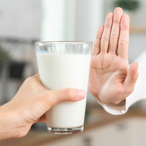 L'intolérance au lactose concerne 65% de la population