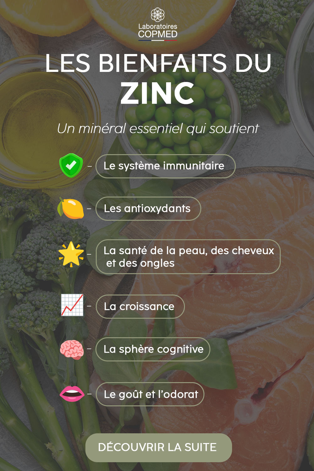 Les bienfaits du zinc